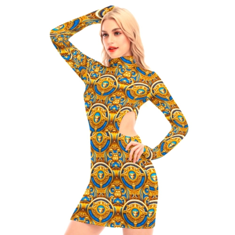  kokorepublic Waist Hollow Hip DressRegular